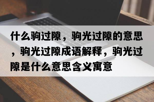 什么駒過隙，駒光過隙的意思，駒光過隙成語解釋，駒光過隙是什么意思含義寓意