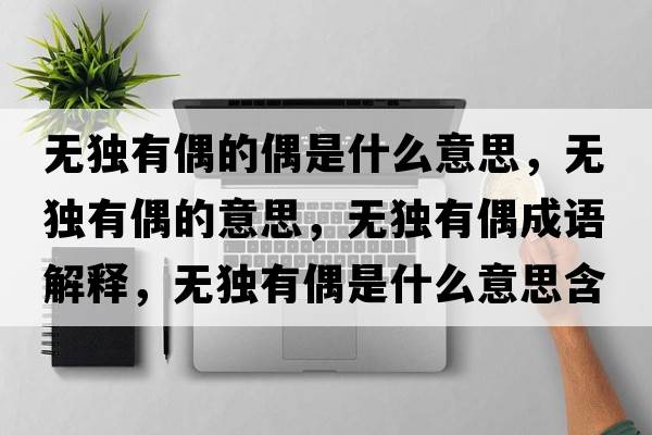 無獨有偶的偶是什么意思，無獨有偶的意思，無獨有偶成語解釋，無獨有偶是什么意思含義寓意
