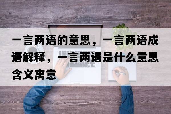 一言兩語(yǔ)的意思，一言兩語(yǔ)成語(yǔ)解釋，一言兩語(yǔ)是什么意思含義寓意
