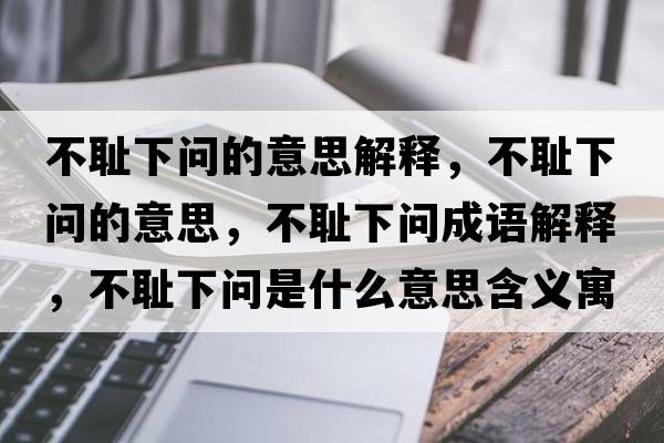 不恥下問的意思解釋，不恥下問的意思，不恥下問成語解釋，不恥下問是什么意思含義寓意