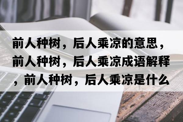 前人種樹，后人乘涼的意思，前人種樹，后人乘涼成語解釋，前人種樹，后人乘涼是什么意思含義寓意