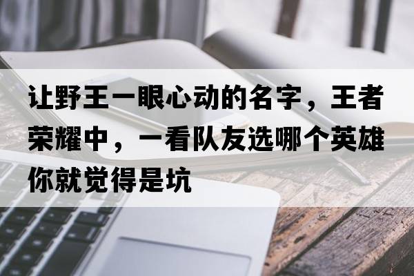 讓野王一眼心動(dòng)的名字，王者榮耀中，一看隊(duì)友選哪個(gè)英雄你就覺得是坑
