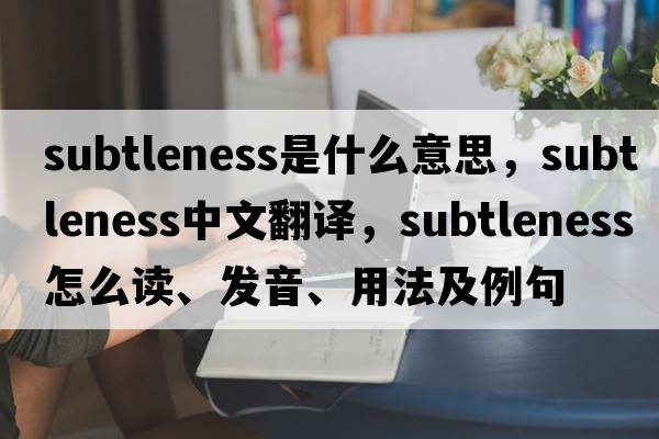 subtleness是什么意思，subtleness中文翻譯，subtleness怎么讀、發(fā)音、用法及例句