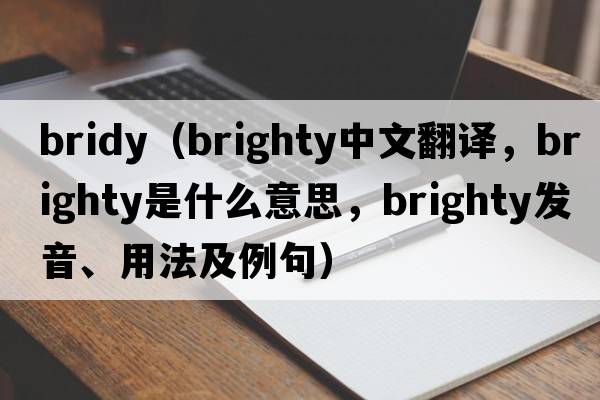 bridy（brighty中文翻譯，brighty是什么意思，brighty發(fā)音、用法及例句）