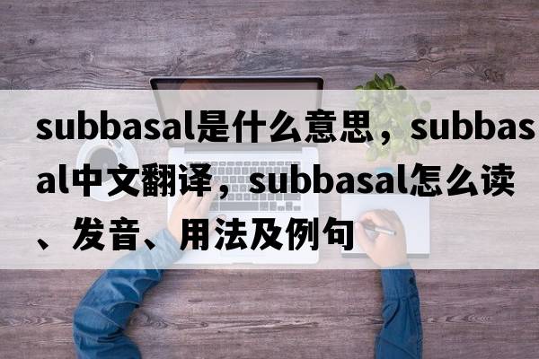 subbasal是什么意思，subbasal中文翻譯，subbasal怎么讀、發(fā)音、用法及例句