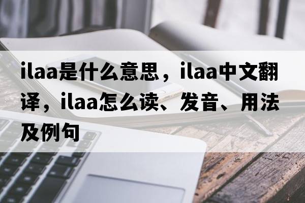 ILAA是什么意思，ILAA中文翻譯，ILAA怎么讀、發(fā)音、用法及例句