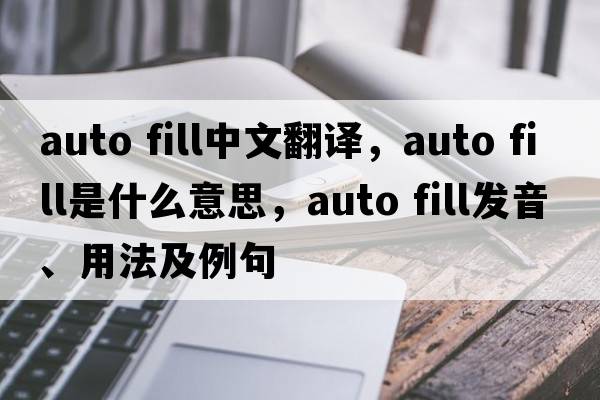 auto fill中文翻譯，auto fill是什么意思，auto fill發(fā)音、用法及例句