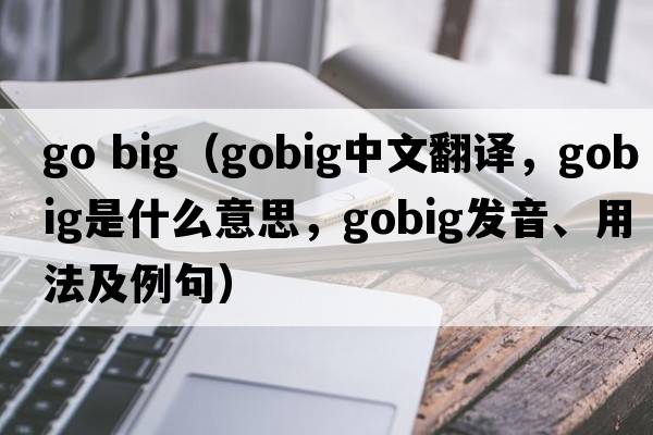 go big（gobig中文翻譯，gobig是什么意思，gobig發(fā)音、用法及例句）