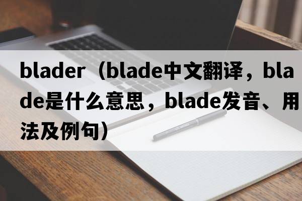 blader（blade中文翻譯，blade是什么意思，blade發(fā)音、用法及例句）