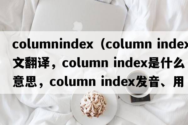 columnindex（column index中文翻譯，column index是什么意思，column index發(fā)音、用法及例句）