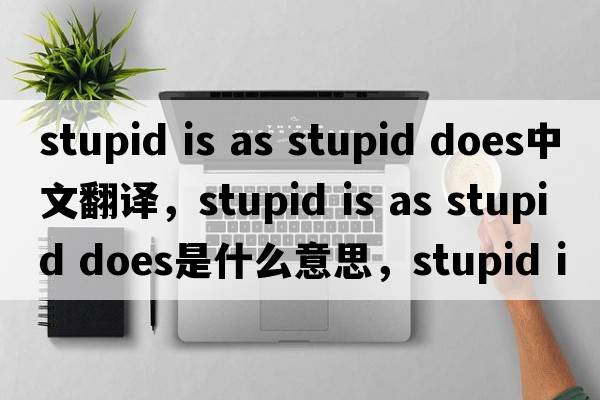 stupid is as stupid does中文翻譯，stupid is as stupid does是什么意思，stupid is as stupid does發(fā)音、用法及例句
