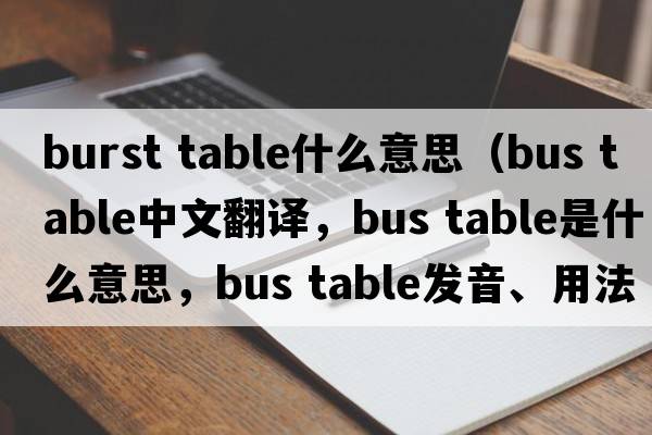 burst table什么意思（bus table中文翻譯，bus table是什么意思，bus table發(fā)音、用法及例句）