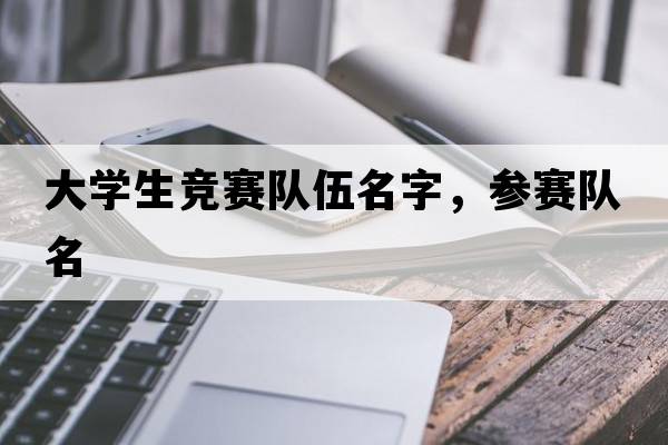 大學生競賽隊伍名字，參賽隊名