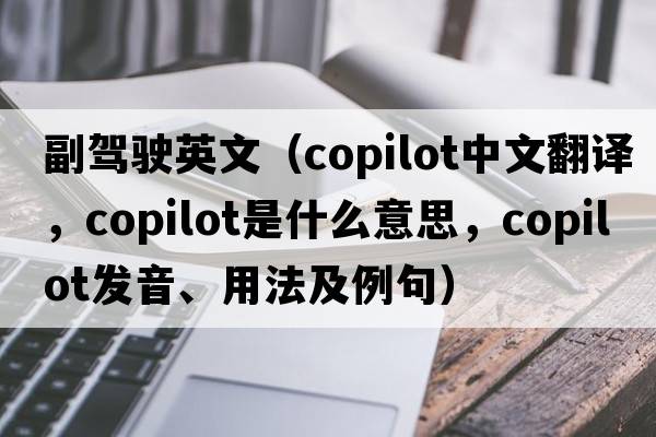 副駕駛英文（copilot中文翻譯，copilot是什么意思，copilot發(fā)音、用法及例句）