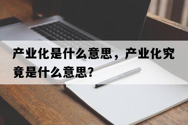 產(chǎn)業(yè)化是什么意思，產(chǎn)業(yè)化究竟是什么意思？